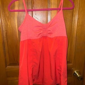 Athleta Bright Coral Sleeveless Top